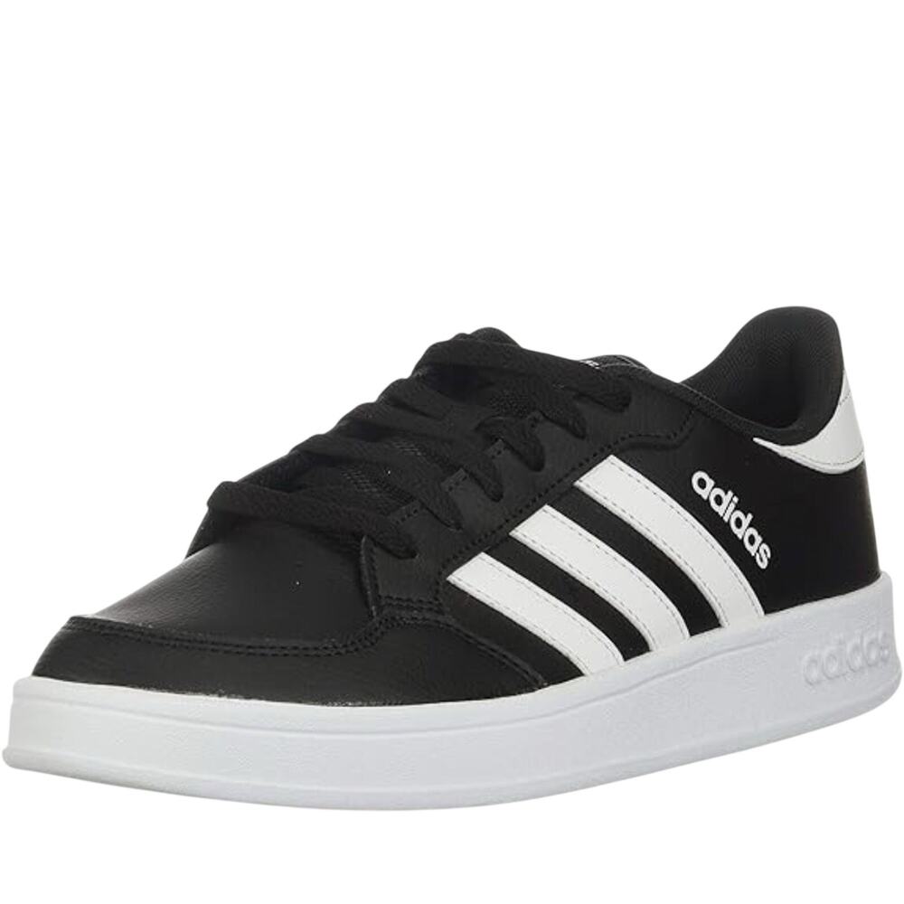 adidas Breaknet Court Mens 12 Shoes Black/White FX8708 Casual Leather